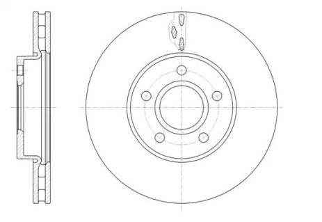 Диск тормозной FORD (CHANGAN), VOLVO C30, REMSA (6156010)