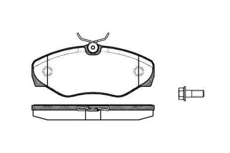 Комплект тормозных колодок, дисковый тормоз NISSAN PRIMASTAR, OPEL VIVARO, REMSA (083410)