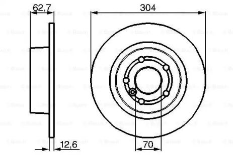 Диск гальмівний LAND ROVER, BOSCH (0986478497)