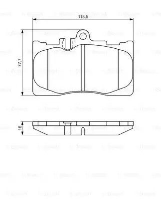 Комплект гальмівних колодок, дискове гальмо TOYOTA CELSIOR, LEXUS GS, BOSCH (0986495138)