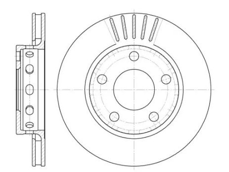 Диск тормозной VW PASSAT, AUDI A4, REMSA (683510)