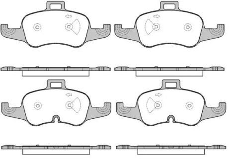 Комплект гальмівних колодок, дискове гальмо AUDI TT, REMSA (165300)