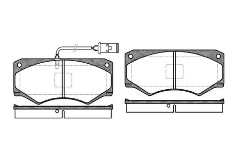 Комплект тормозных колодок, дисковый тормоз IVECO DAILY, REMSA (004752)