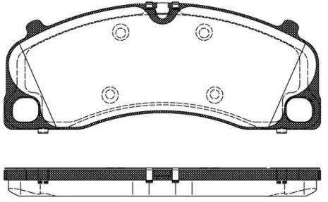Комплект гальмівних колодок, дискове гальмо PORSCHE 718, REMSA (150900)