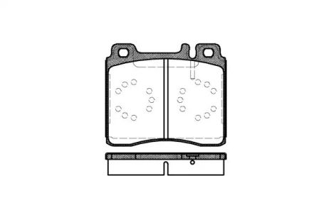 Комплект тормозных колодок, дисковый тормоз MERCEDES-BENZ S-CLASS, REMSA (042000)