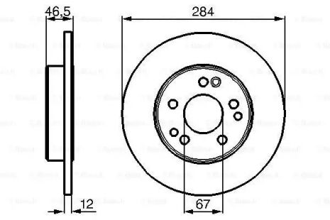 Диск тормозной MERCEDES-BENZ E-CLASS, BOSCH (0986478187)