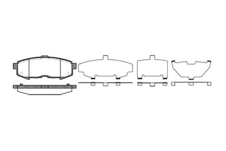 Комплект тормозных колодок, дисковый тормоз MAZDA MPV, REMSA (116000)