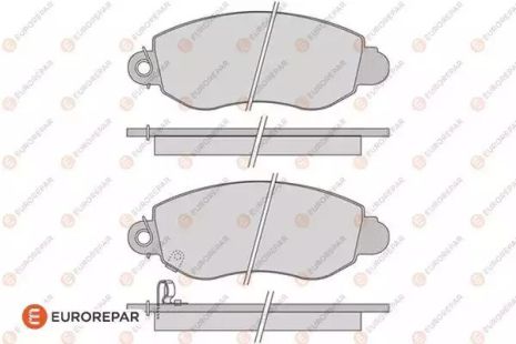 Комплект гальмівних колодок, дискове гальмо FORD TRANSIT, EUROREPAR (1617263880)