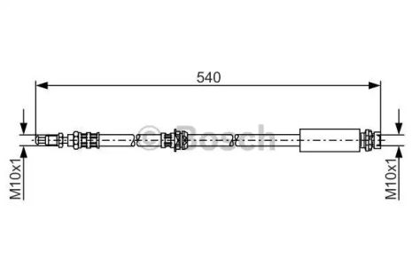 Шланг тормозной FORD AUSTRALIA, BOSCH (1987476057)