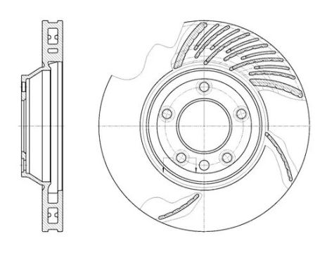 Диск тормозной AUDI Q7, VW TOUAREG, REMSA (676911)