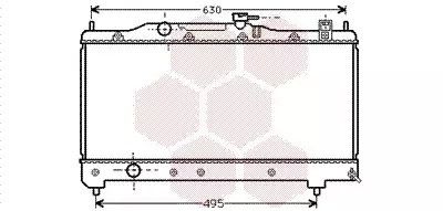 Радіатор охолодження двигуна TOYOTA AVENSIS, Van Wezel (53002237)