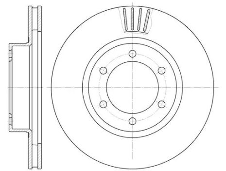 Диск тормозной LEXUS GX, TOYOTA LAND CRUISER CRUISER, REMSA (670610)