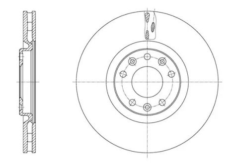 Диск тормозной PEUGEOT RCZ, REMSA (6162810)