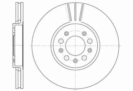 Диск гальмівний SEAT TOLEDO, VW POLO, REMSA (654410)