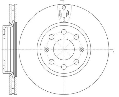 Диск тормозной FIAT PUNTO, OPEL CORSA, REMSA (698110)