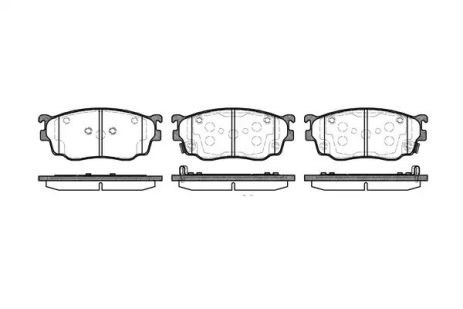 Комплект тормозных колодок, дисковый тормоз MAZDA BT-50, REMSA (080012)