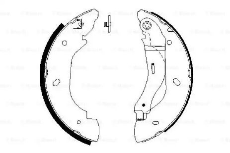 Комплект гальмівних колодок FORD AUSTRALIA, BOSCH (0986487660)