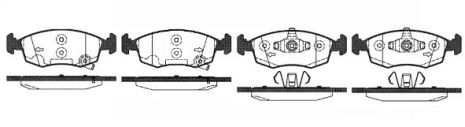 Комплект тормозных колодок, дисковый тормоз CHRYSLER YPSILON, FIAT PANDA, REMSA (017250)
