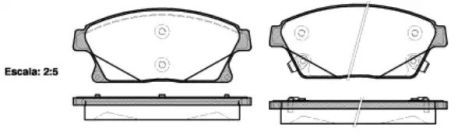 Комплект тормозных колодок, дисковый тормоз CHEVROLET CRUZE, CHEVROLET TRAX, REMSA (143102)