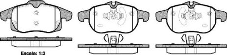 Комплект тормозных колодок, дисковый тормоз CADILLAC BLS, SAAB 9-3X, REMSA (088840)