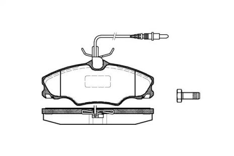 Комплект тормозных колодок, дисковый тормоз PEUGEOT 406, REMSA (060304)