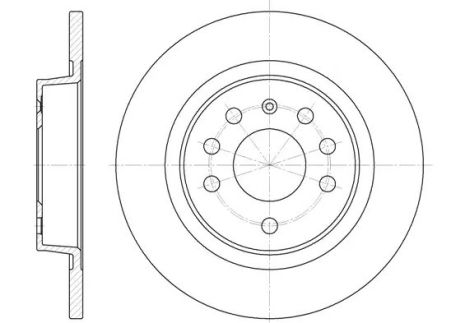 Диск тормозной CADILLAC BLS, FIAT CROMA, REMSA (668800)