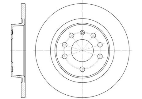 Диск гальмівний CADILLAC BLS, FIAT CROMA, REMSA (668800)