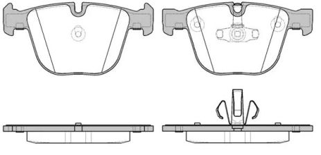 Комплект тормозных колодок, дисковый тормоз BMW 5, REMSA (089220)