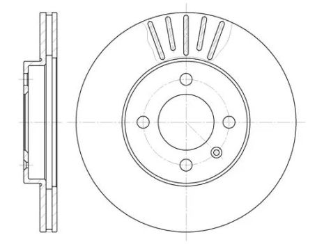 Диск тормозной VW CADDY, SEAT CORDOBA, REMSA (617510)