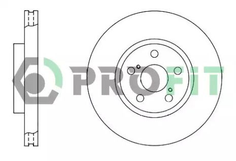 Диск тормозной TOYOTA AVENSIS, PROFIT (50101508)