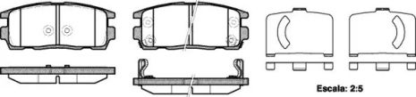 Комплект гальмівних колодок, дискове гальмо CHEVROLET CAPTIVA, OPEL ANTARA, REMSA (126012)