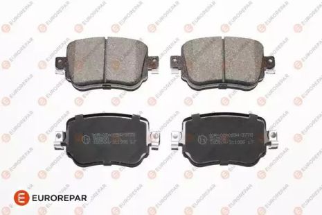 Комплект гальмівних колодок, дискове гальмо SKODA OCTAVIA, SEAT LEON, EUROREPAR (1639376780)