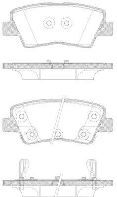 Комплект тормозных колодок, дисковый тормоз KIA NIRO, SSANGYONG XLV, REMSA (136242)