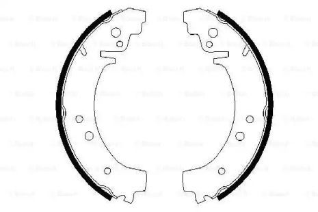 Комплект гальмівних колодок CHEVROLET NIVA, LADA TOSCANA, BOSCH (0986487217)