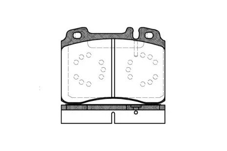 Комплект гальмівних колодок, дискове гальмо MERCEDES-BENZ E-CLASS, REMSA (037920)
