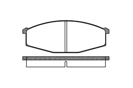 Комплект гальмівних колодок, дискове гальмо NISSAN PATROL, REMSA (012900)