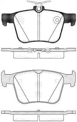 Комплект гальмівних колодок, дискове гальмо SKODA KODIAQ, SEAT LEON, REMSA (151610)