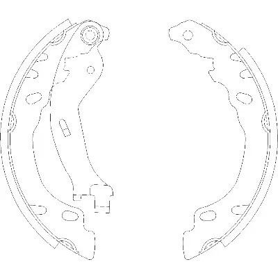 Комплект гальмівних колодок FORD KA, FIAT 500, REMSA (415800)