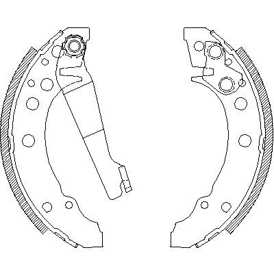 Комплект тормозных колодок BEDFORD CHEVANNE, SEAT CORDOBA, WOKING (Z404500)