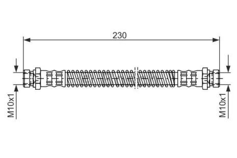 Шланг гальмівний HYUNDAI GETZ, BOSCH (1987476019)