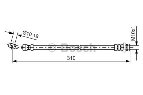 Шланг гальмівний KIA CEE'D, BOSCH (1987481416)