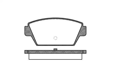 Комплект гальмівних колодок, дискове гальмо MITSUBISHI GALANT, REMSA (021500)