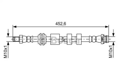Шланг гальмівний VOLVO XC60, BOSCH (1987481741)