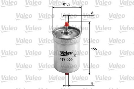 Фильтр топливный INNOCENTI KORAL, PEUGEOT 405, VALEO (587006)