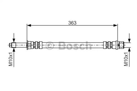 Шланг гальмівний VW LT, MERCEDES-BENZ SPRINTER, BOSCH (1987476295)