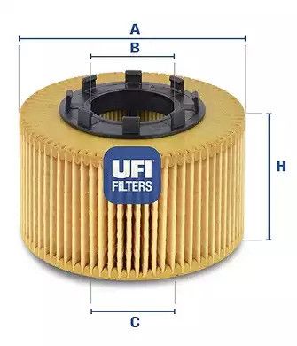 Фільтр масляний JAGUAR X-TYPE, FORD MONDEO, UFI (2501500)