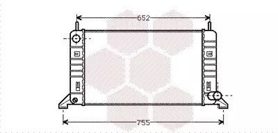 Радіатор охолодження двигуна FORD ESCORT, Van Wezel (18002078)