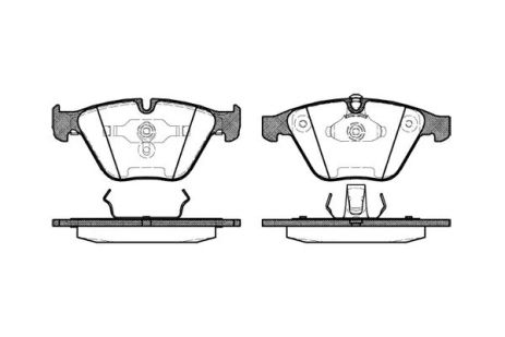 Комплект гальмівних колодок, дискове гальмо BMW X1, REMSA (085700)