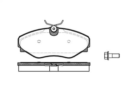 Комплект гальмівних колодок, дискове гальмо NISSAN PRIMASTAR, OPEL VIVARO, REMSA (083420)