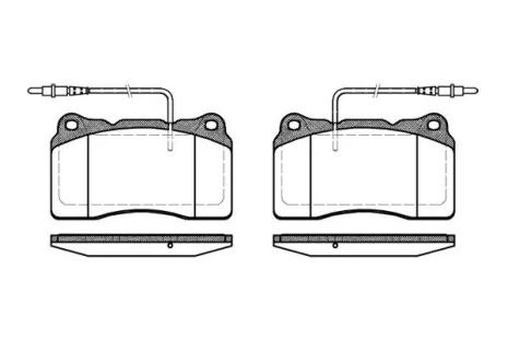 Комплект тормозных колодок, дисковый тормоз FIAT ULYSSE, LANCIA PHEDRA, REMSA (066614)